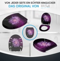WC-Sitz mit Absenkautomatik und Schnellverschluss Purple Dust - Premium Toilettendeckel direkt vom Hersteller