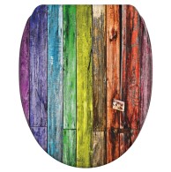 WC-Sitz mit Absenkautomatik und Schnellverschluss Rainbow - Premium Toilettendeckel direkt vom Hersteller