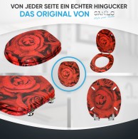 WC-Sitz mit Absenkautomatik Rosen - Premium Toilettendeckel direkt vom Hersteller