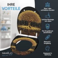WC-Sitz mit Absenkautomatik und Schnellverschluss Royal - Premium Toilettendeckel direkt vom Hersteller