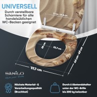 WC-Sitz mit Absenkautomatik und Schnellverschluss Sanibel - Premium Toilettendeckel direkt vom Hersteller