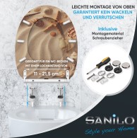 WC-Sitz mit Absenkautomatik und Schnellverschluss Sanibel - Premium Toilettendeckel direkt vom Hersteller
