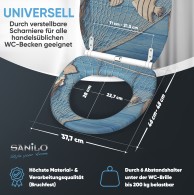 WC-Sitz mit Absenkautomatik und Schnellverschluss Seefahrt - Premium Toilettendeckel direkt vom Hersteller