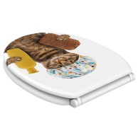 3-teiliges Badezimmer Set Shower Cat
