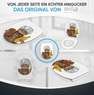 WC-Sitz mit Absenkautomatik und Schnellverschluss Shower Cat - Premium Toilettendeckel direkt vom Hersteller