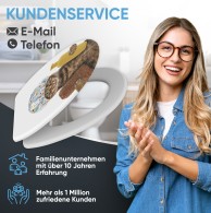 WC-Sitz mit Absenkautomatik und Schnellverschluss Shower Cat - Premium Toilettendeckel direkt vom Hersteller