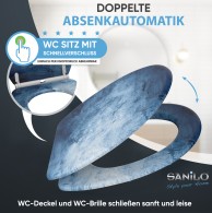 WC-Sitz mit Absenkautomatik und Schnellverschluss Solium - Premium Toilettendeckel direkt vom Hersteller
