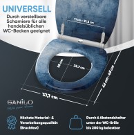 WC-Sitz mit Absenkautomatik und Schnellverschluss Solium - Premium Toilettendeckel direkt vom Hersteller