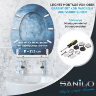 WC-Sitz mit Absenkautomatik und Schnellverschluss Solium - Premium Toilettendeckel direkt vom Hersteller