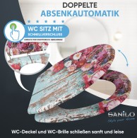 WC-Sitz mit Absenkautomatik und Schnellverschluss Spring - Premium Toilettendeckel direkt vom Hersteller