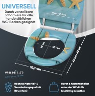WC-Sitz mit Absenkautomatik und Schnellverschluss Starfish - Premium Toilettendeckel direkt vom Hersteller