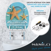 WC-Sitz mit Absenkautomatik und Schnellverschluss Starfish - Premium Toilettendeckel direkt vom Hersteller