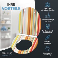 Soft Close Toilet Seat Starstripes