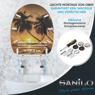WC-Sitz mit Absenkautomatik und Schnellverschluss Summer - Premium Toilettendeckel direkt vom Hersteller