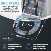 WC-Sitz mit Absenkautomatik und Schnellverschluss Sunset - Premium Toilettendeckel direkt vom Hersteller