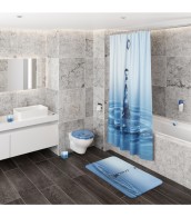 Badezimmer Set Wassertropfen