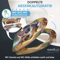 WC-Sitz mit Absenkautomatik und Schnellverschluss Twinky - Premium Toilettendeckel direkt vom Hersteller