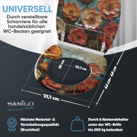 WC-Sitz mit Absenkautomatik und Schnellverschluss Florum - Premium Toilettendeckel direkt vom Hersteller