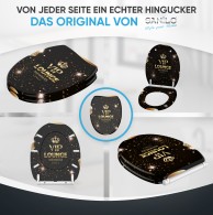 WC-Sitz mit Absenkautomatik und Schnellverschluss VIP Lounge - Premium Toilettendeckel direkt vom Hersteller