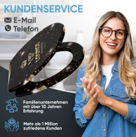 WC-Sitz mit Absenkautomatik und Schnellverschluss VIP Lounge - Premium Toilettendeckel direkt vom Hersteller