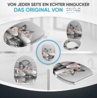 WC-Sitz mit Absenkautomatik und Schnellverschluss Vanesa - Premium Toilettendeckel direkt vom Hersteller