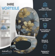 WC-Sitz mit Absenkautomatik und Schnellverschluss Tronela - Premium Toilettendeckel direkt vom Hersteller