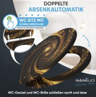 WC-Sitz mit Absenkautomatik und Schnellverschluss Vortex - Premium Toilettendeckel direkt vom Hersteller