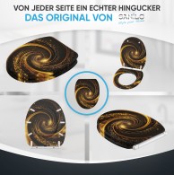 WC-Sitz mit Absenkautomatik und Schnellverschluss Vortex - Premium Toilettendeckel direkt vom Hersteller