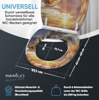 WC-Sitz mit Absenkautomatik und Schnellverschluss Wave - Premium Toilettendeckel direkt vom Hersteller