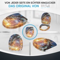 WC-Sitz mit Absenkautomatik und Schnellverschluss Wave - Premium Toilettendeckel direkt vom Hersteller