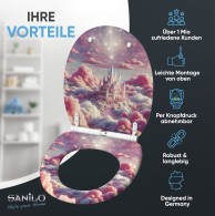 WC-Sitz mit Absenkautomatik und Schnellverschluss Wonderland - Premium Toilettendeckel direkt vom Hersteller