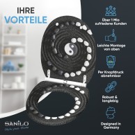 WC-Sitz mit Absenkautomatik und Schnellverschluss Yin Yang - Premium Toilettendeckel direkt vom Hersteller