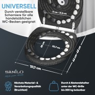 WC-Sitz mit Absenkautomatik und Schnellverschluss Yin Yang - Premium Toilettendeckel direkt vom Hersteller