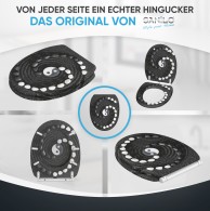 WC-Sitz mit Absenkautomatik und Schnellverschluss Yin Yang - Premium Toilettendeckel direkt vom Hersteller