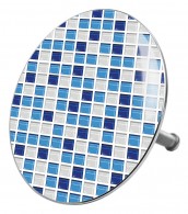 Badewannenstöpsel Mosaik Blau