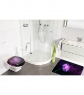 6-teiliges Badezimmer Set Purple Dust