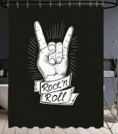 Duschvorhang Rock ’n’ Roll 180 x 200 cm