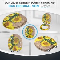 WC-Sitz mit Absenkautomatik Sunflower - Premium Toilettendeckel direkt vom Hersteller