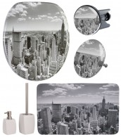 6-teiliges Badezimmer Set Skyline New York
