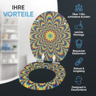 WC-Sitz mit Absenkautomatik Illusion - Premium Toilettendeckel direkt vom Hersteller