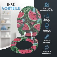 WC-Sitz mit Absenkautomatik Melone - Premium Toilettendeckel direkt vom Hersteller