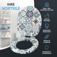 WC-Sitz mit Absenkautomatik Palazzo - Premium Toilettendeckel direkt vom Hersteller