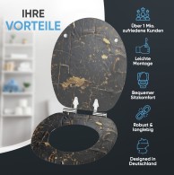 WC-Sitz mit Absenkautomatik Shield - Premium Toilettendeckel direkt vom Hersteller