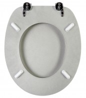 WC-Sitz Glitzer Silber - Premium Toilettendeckel direkt vom Hersteller