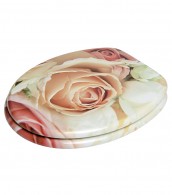 Toilet Seat Pink Rose