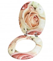 Toilet Seat Pink Rose