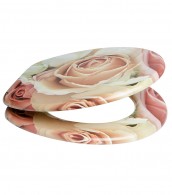 Toilet Seat Pink Rose